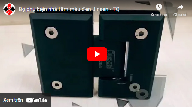 Bộ phụ kiện nhà tắm màu đen Jinsen - TQ