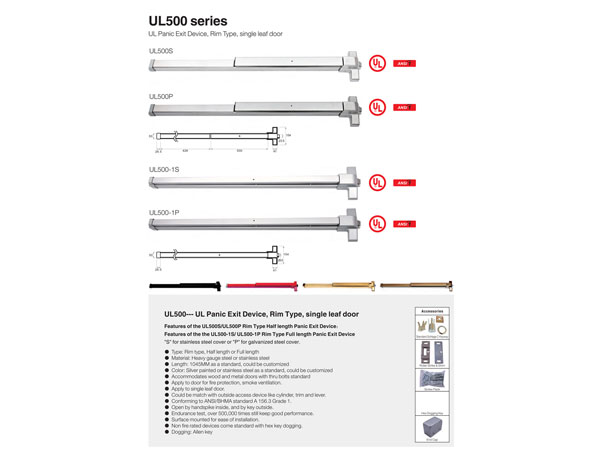 Thanh thoát hiểm đơn Top one UL 500 SERIES