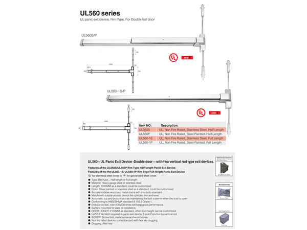 Thanh thoát hiểm đôi Top one UL 560 SERIES