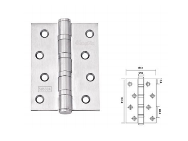 Bản lề cửa gỗ Kingku 3043SS