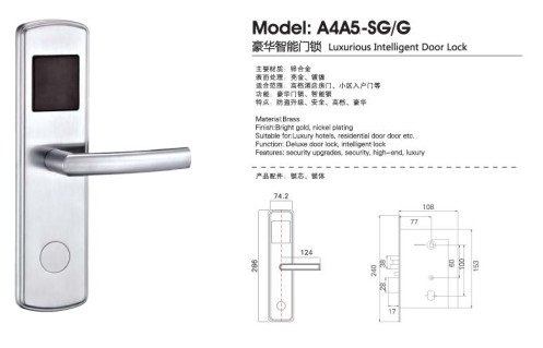 Khóa thẻ từ Kingku A4A5 SS/G